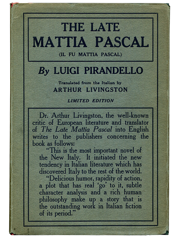 Late Mattia Pascal