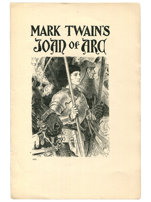 Mark Twain [Samuel L. Clemens]. Mark Twain's Joan of Arc. 1896]. First edition.