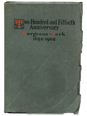 [Mark Twain]. James Phinney Baxter. Agamenticus, Bristol, Gorgeana, York. 1904. First edition.