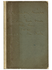 [Mark Twain (contributor)]. M. E. Wood (compiler). Lawrence and Eleanor Hutton. Their Books of Association. 1905. First edition.