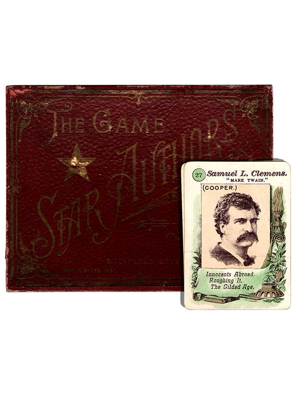 [Mark Twain (Samuel L. Clemens)]. Game of Star Authors. [circa 1887]. First edition.