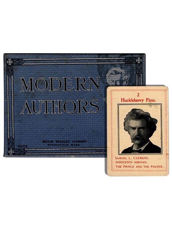 [Mark Twain (Samuel L. Clemens)]. Game of Modern Authors. [circa 1910]. First edition.